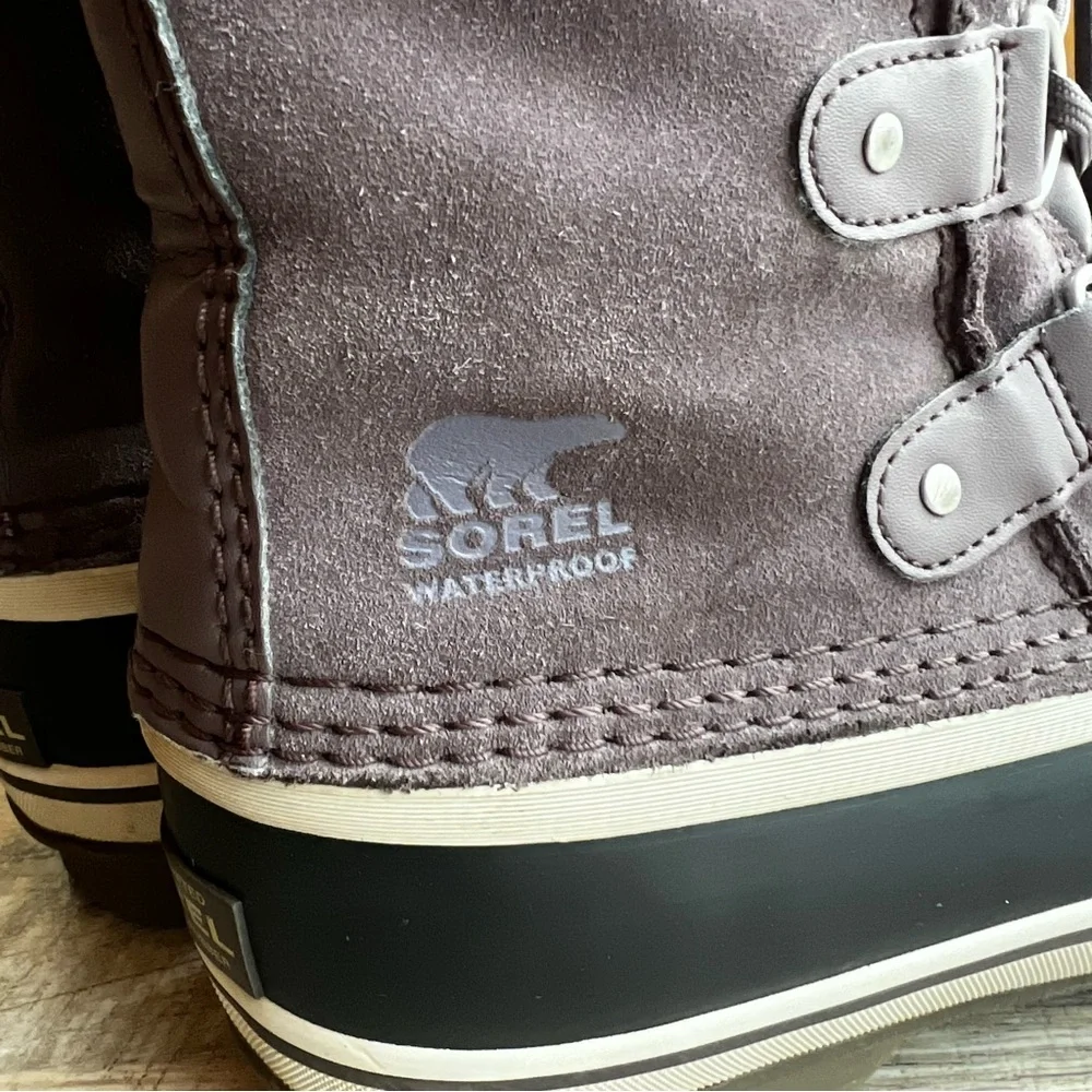 Sorel Suede Tall Joan of Arc Waterproof Lined Light Purple Faux Fur Winter Boots